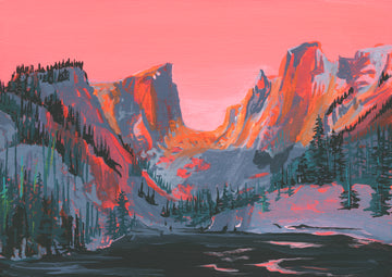 'Dream Lake, Rocky Mountain National Park' Fine Art Print