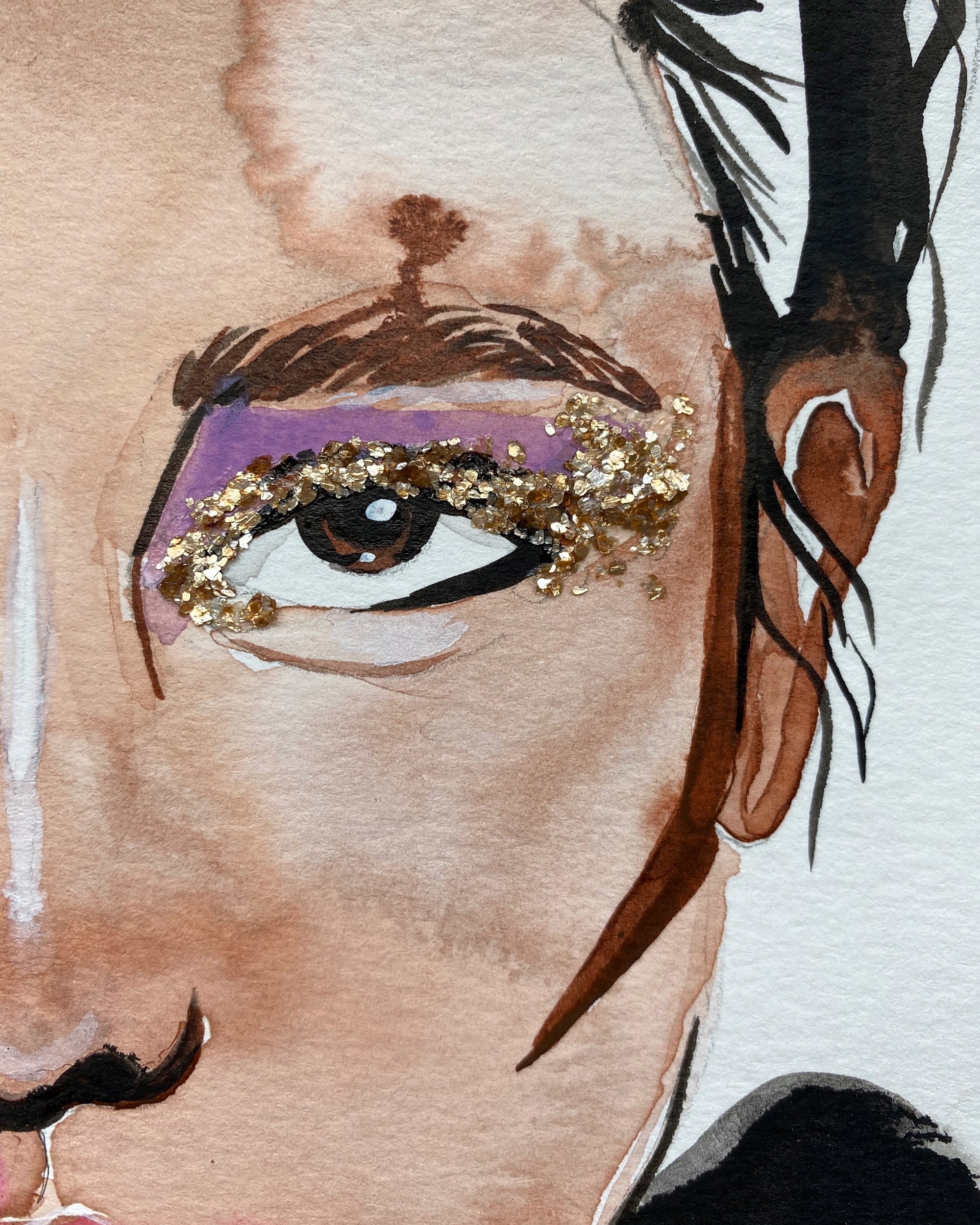 'Editorial 1' 9x12in Original Drawing