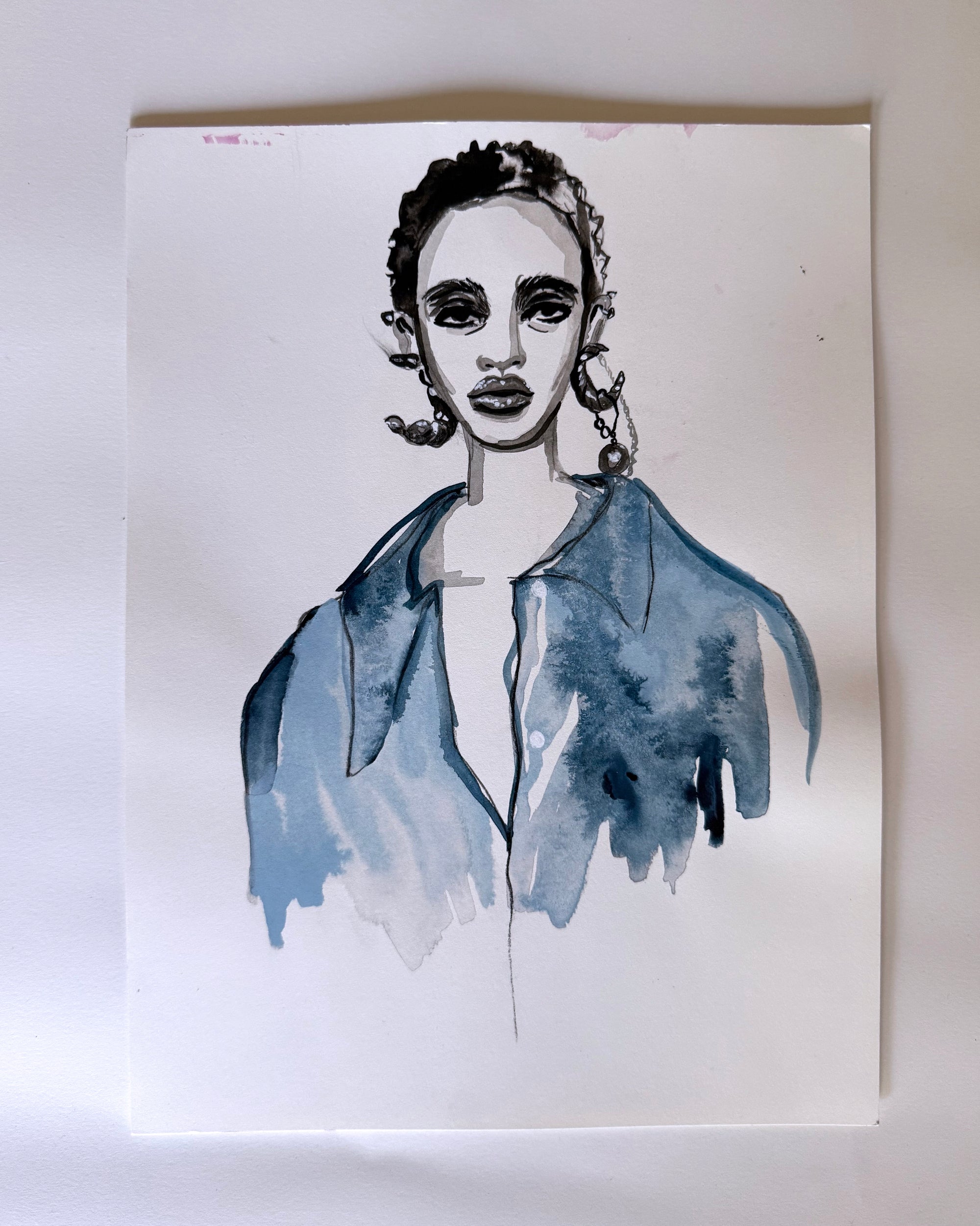'Editorial 2' 9x12in Original Drawing