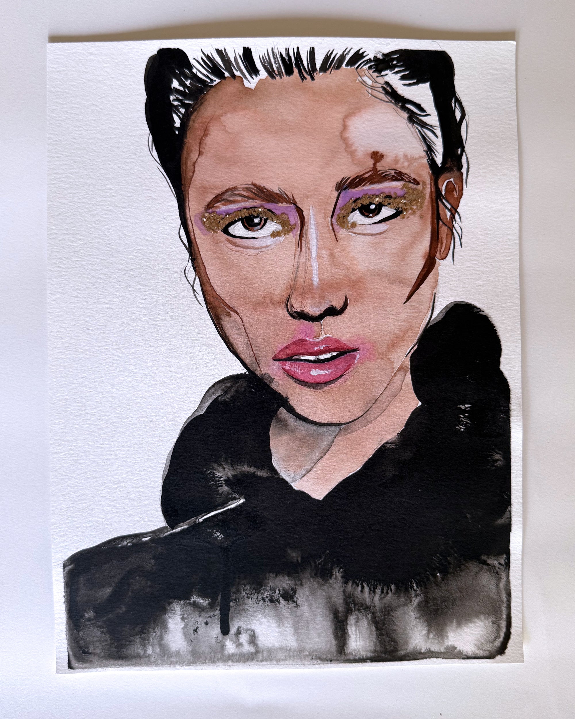'Editorial 1' 9x12in Original Drawing