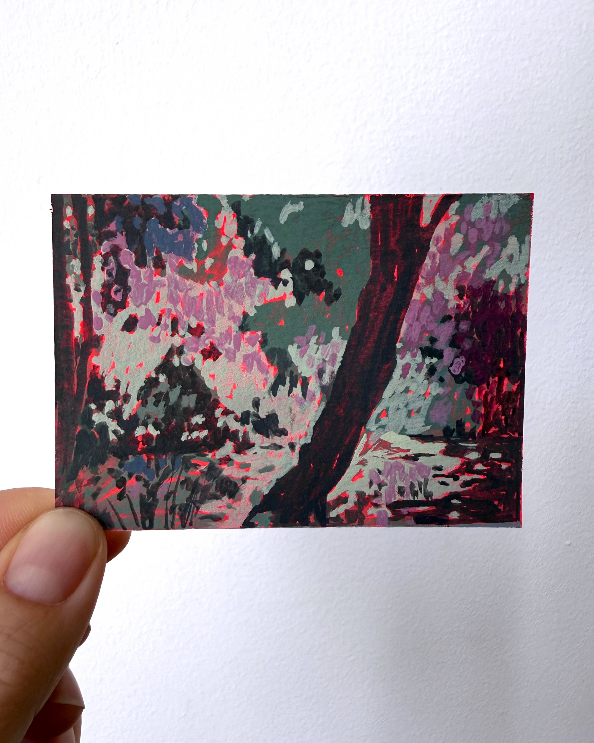 'Museum Pond' Mini Original Painting