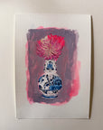 Dahlias in Delft Vase