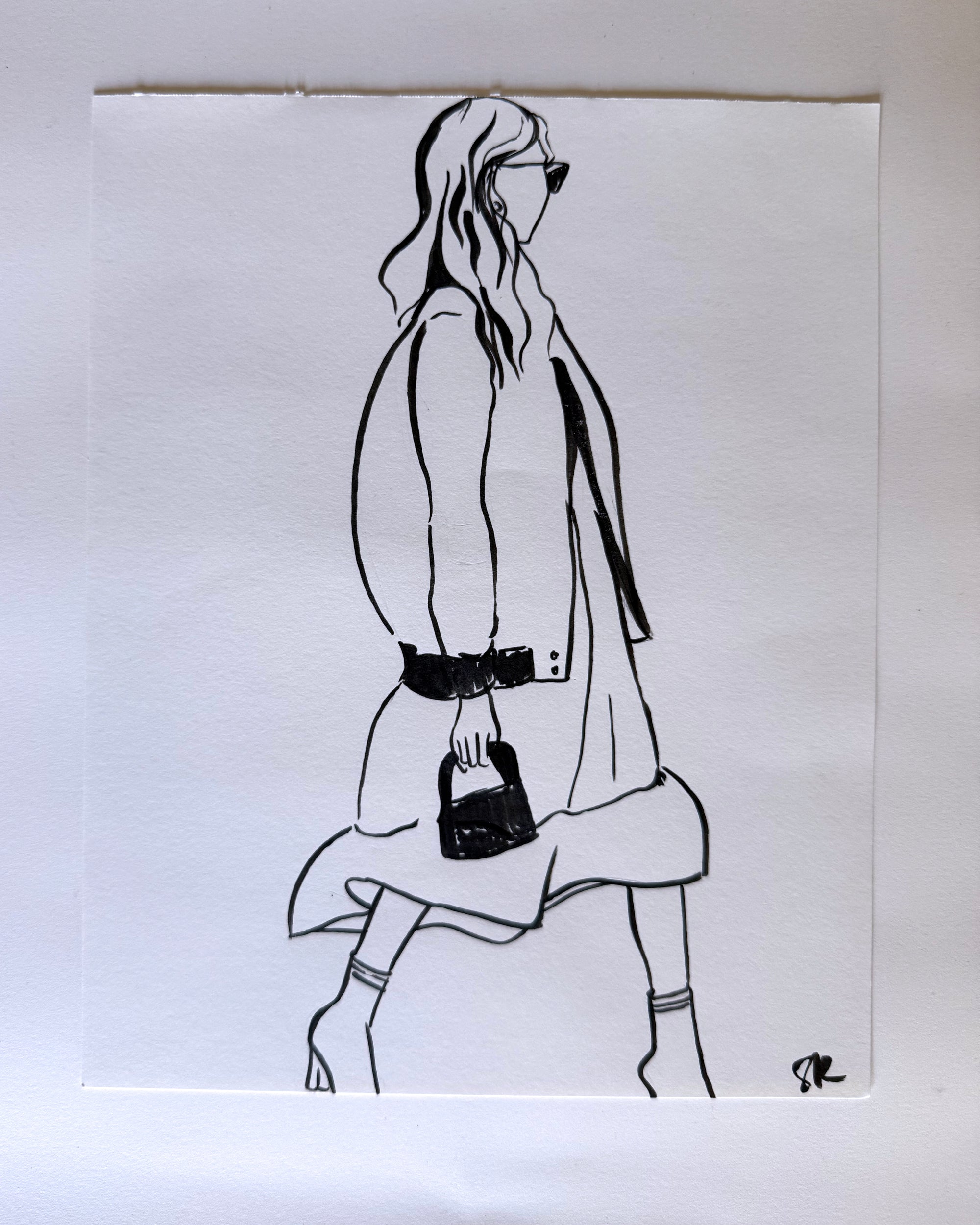 'Street Style 5' 8x10in Original Drawing