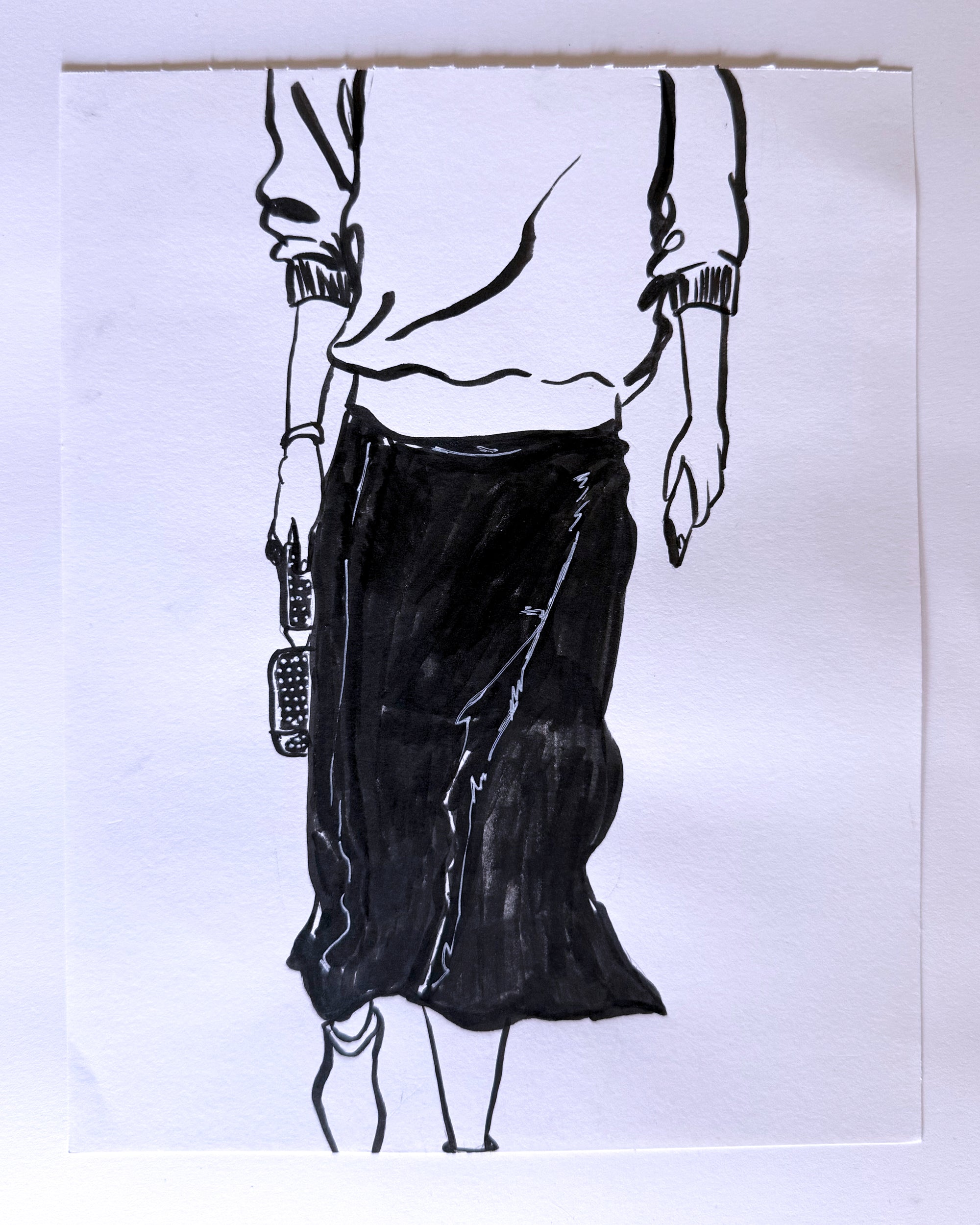 'Street Style 3' 8x10in Original Drawing