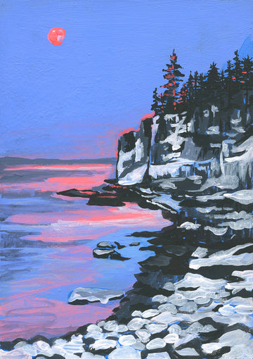'Cliffs, Acadia National Park' Fine Art Print